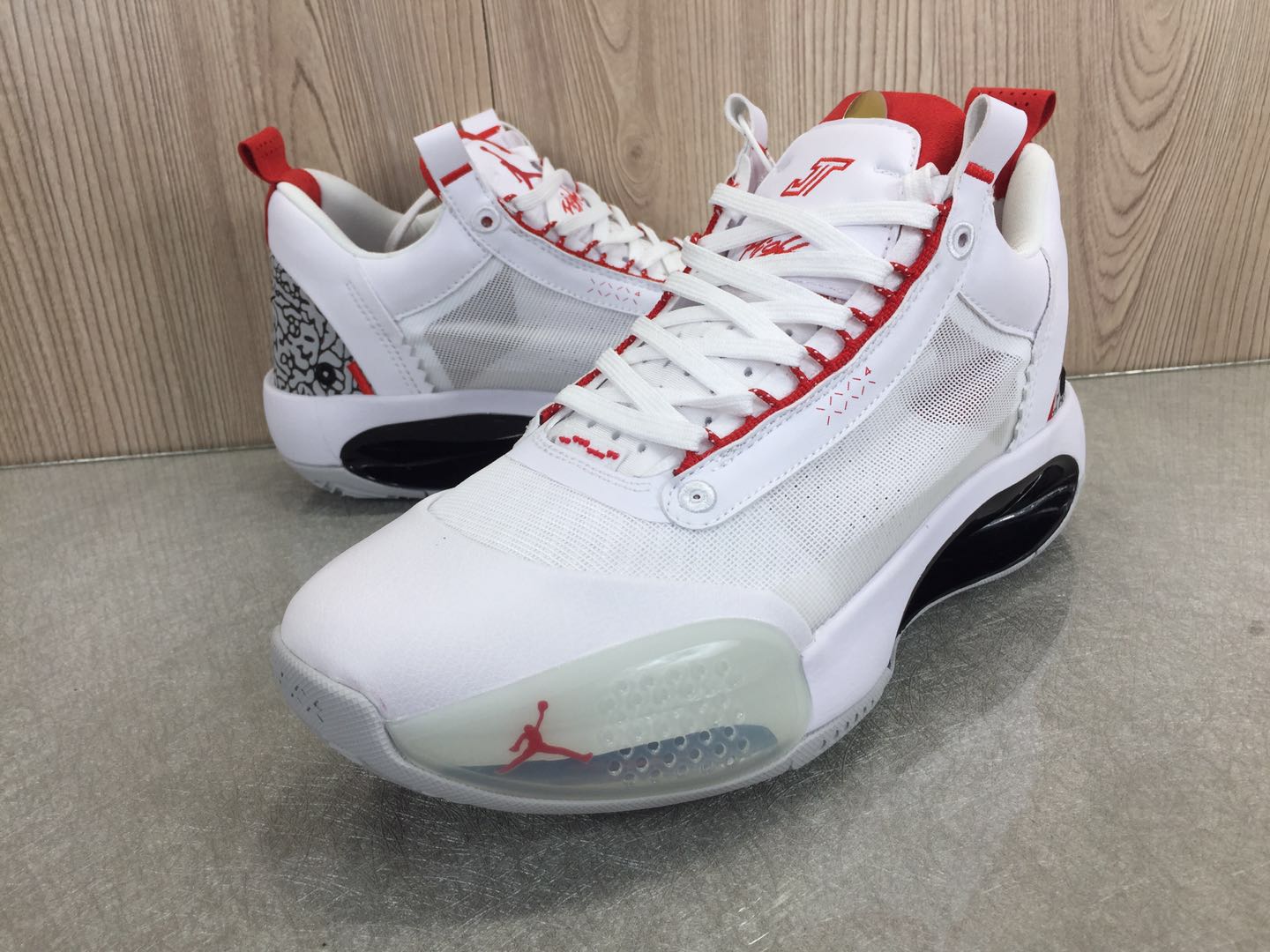 2020 Air Jordan 34 Low White Red Black